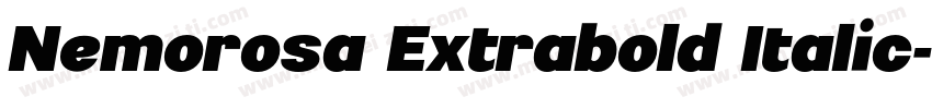 Nemorosa Extrabold Italic字体转换